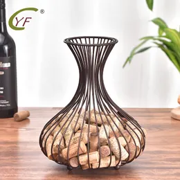 Vases Wine Bottle Cork Holder Vintage Bronze Color Collector For Cellar Storage Stopper 230907