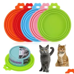 Other Pet Supplies 6 Colors Sile Food Sealed Cans Lids Can Er Storage Size Fit 3 Standard Lid Drop Delivery Home Garden Dha93