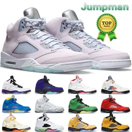 Sapatos de basquete 5s Jumpman 5 Retro Homens Camo Top 3 Vela Cimento Branco Oregon Blue Bird International Alternate Raging Flight Mens Trainer Sports Sneakers
