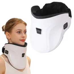 Massera Neck Pillowws Electric Massager Heating Chiropractic Pain Relief Smart Bluetooth Inflatable Cervical Traction Correction Bår 230907