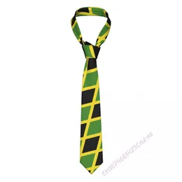 Neckband Jamaica Flag Nacke Ties For Men Women Casual Plaid slipsar Slim Wedding Party Slipsa gravater för gåva stolt 230907