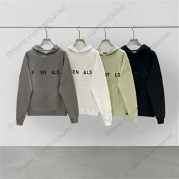 ESEALCE HOODIE AAA Kaliteli Kauçuk Baskı Mektubu Yansıtıcı Sweatshirt Büyük boy hip-hop gevşek klasik unisex kazak