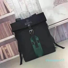 zaino da uomo classico in nylon nero per uomo zainetto rosso verde Fettuccia uomo zaini moda doppio zaino borsa da esterno