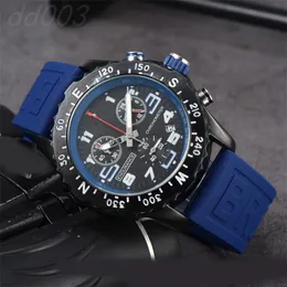 Chronograph Avenger Mens Watches Endurance Pro Watch Watch Kwarc Ruch EnoJ Hombre 44 mm gumowe zegarki Wysokiej jakości stylowy SB048 Q2