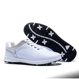 골프 신발 새로운 패션 클래식 프로페셔널 프로페셔널 남녀 스포츠 야외 방수 슬립 슬립 가죽 남자 훈련 디자이너 신발