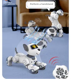 AI Robot Smart Toy Robot Dog RC/Electric Puppy Toy Dog Walking kommer att kallas programmerad Stunt Sing Dancing Eilik Robot Pet Intelligenz Juguete Perro Robot Model Kit
