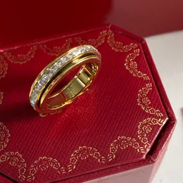 ringdesigner ring lyxdesigner ringar för kvinnor älskar designers simulerade diamant vit ros guld trend mode guld och silver bröllop fest par gåvor trevligt