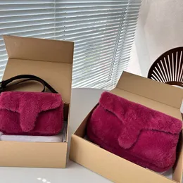 Pillow Lamb Hair Cloud Bag Shoulder Classic Luxury Bags Rucksack Wallet Women Handbag Underarm Chain Fashion Letter Package