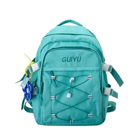 Backpacks Mode feminina mochila prova dgua esudante preto escola de nilon bonito untuk adolescente branco c tahan air 230907