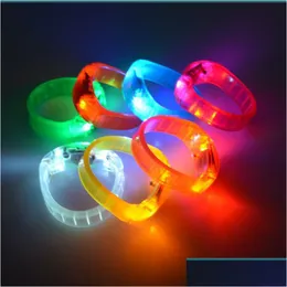 Party Favor Sound Control Led Luminous Bracelet Bar Atmosphere Boosts Outdoor Sport Drop Delivery Home Garden Festive Supplie Dhgarden Dhdjz