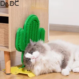 Other Cat Supplies DrDC cactus Scratching And Rubbing Hair Device Fixed Door Seam Removal Comb with Mint Antiitching Massage BrushToy 230907
