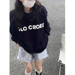 Deeptown على الطراز الكوري كبير الحجم الأسود من النوع الثقيل نساء Harajuku Kpop Hippie Letter Hoodie Streetwear 90s قمة طويلة الأكمام الطويلة