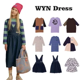 Girl's Dresses Gaun anak perempuan lengan panjang imut gaun baju balita merek Wyn putri bunga modis musim gugur baru 2023 230907