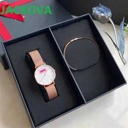 All the Crime Роскошные женские кварцевые часы 32 мм Модные женские браслеты из розового золота Часы с оригинальным платьем в коробке Женский подарок Montre F211V