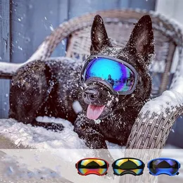 犬のアパレルyozi kacamata anjing untuk untuk untuk sedang besar perlindungan uv tahan angin dengan tali pelindung mata dapat diatur 230907