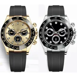 Mens Watch Designer Relógios Relógio para Homem 40mm 8205 Movimento Automático Pulseira de Borracha Concha de Aço Inoxidável Orologio Di Lusso Montre De Luxe