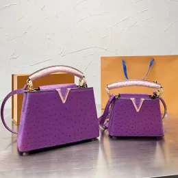 5A designer väskor handväska capucines axelväska crossbody väska metall blommor hasp struts mönster äkta läder hårdvara bokstäver multi ficka hög kvalitet handväska