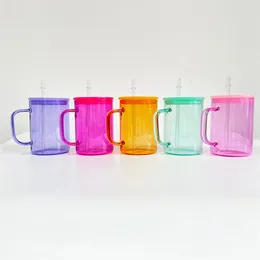 سموات قهوة زجاجية ملونة مع أغطية 17 أوقية كوب شاي كوب زخرفية كوب لطيف للنساء الرجال إسبرسو لاتيه حليب الحليب ماء السفر إلى المنزل