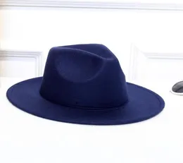 Ishowtienda chapéus femininos de lã, chapéus clássicos de cavalheiro, aba larga, lã de feltro, chapéus fedora para disquete, top jazz, 7286985