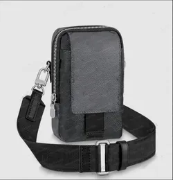 Designer bag Double Phone Pouch Men's Mini Phone Flap Shoulder Bag M81321 Monogras Eclipse Reverse stylish sling bags Designer CrossBody For Man