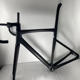 2022 new road bike carbon frame all internal wiring disc brake 700C carbonfiber frameset compatible with Di2 and mechanical group356S