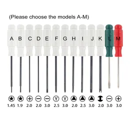 전문 특수 드라이버 1.45 1.9 Pentalobe Phillips Flathead Screw Driver 2.5 3.0y 2.0 삼각형 H u 키