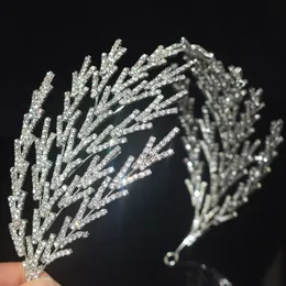 Bröllopshårsmycken 2023 Retro Luxury Bridal Hairband pannband Barock Crystal Headdres Prom Girl Accessories 230908