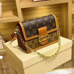 size 25X19X6cm top superior quality 44391 bag DAUPHINE crossbody latest Womens Handbags Genuine Leather MM Shoulder Bag messenger 309E