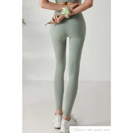 LL Women Yoga align leggings دفع اللياقة الناعمة عالية الخصر بسلاسة الورك رفع السراويل المرنة Legging Legging 7 Colors CK1265332G