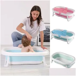 Bathing Tubs Seats Easy Folding Baby Bath Tub Portable Shower Eco-Friendly Born Bathtub With Drop Delivery Kids Maternity Dhnaq