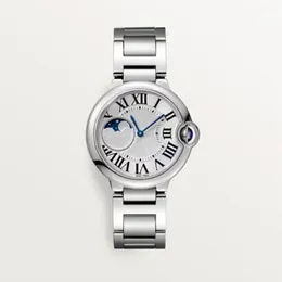 高品質の時計豪華なメンズムーブメントデザイナーは、ムーンフェーススチールブラクルレットファッション腕時計女性腕前腕士jason007 3207r