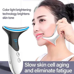 Cleaning Tools Accessories EMS Lifting Machine Neck Face Massagers Anti Wrinkle Blue Red Light Potherapy Radio Frequency Skin Tightening Beauty 230908