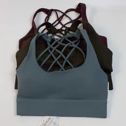 To Be Reggiseno da yoga Intimo sportivo con cinturino incrociato da donna Intimo alto elastico e confortevole Corsa e fitness Canotte da palestra279p