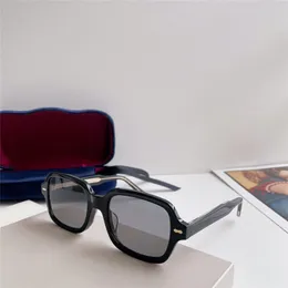 Occhiali da sole quadrati dal nuovo design alla moda 0072S montatura classica in acetato stile semplice e popolare versatile occhiali di protezione uv400 per esterni