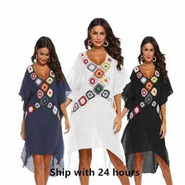 Women Beach Dre Bikini Cover Up Pareo Boho Mujer Dree de praia for Woman wimwear CoverUp ummer het Tunic 2206099004948215V