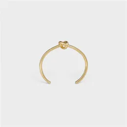 Haute qualité en laiton bracelet hommes femmes cravate bracelets manchette pour femmes bijoux simple mode créative fil d'acier rose argent or brace288q