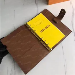 Couro genuíno 7a qualidade notebook carteiras sacos titular caso de crédito capa de livro moda diário pequeno anel agenda planejador notebooks w278r