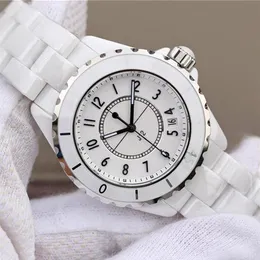 Наручные часы из натуральной керамики, черно-белые часы Ceramica для мужчин и женщин, модные простые кварцевые женские элегантные деловые часы Watche3328