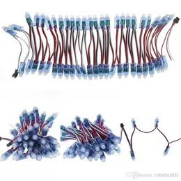 12 мм WS2811 Пиксельный светодиодный модуль 2811 IC Полноцветный гирляндный светильник с входом 5 В постоянного тока IP68 Водонепроницаемый RGB Цифровой светодиодный пиксельный светильник для Let294Q