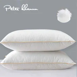 Cuscino Peter Khanun 100% piumino d'oca per il collo s per letto 100% cotone Shell imbottito con 100% piumino d'oca 48x74 cm T220829347L