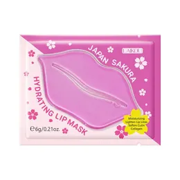 Altri articoli per la salute e la bellezza Sakura Crystal Collagen Lip Mask Essenza idratante Peel Off Cuscinetti per la cura Gel per il trucco Cura della pelle Produ Dhd23