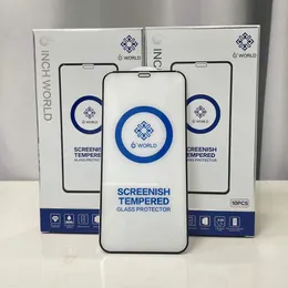 İPhone 14 için tam kapak temperli cam ekran koruyucusu 13 Pro Max 12 Mini 11 x Xs XR 8 7 6S Koruyucu