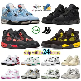 4S Thunder Og Basketball Shoes 4 Mens Womens University Sail Black Cat 4S Pine Green Cactus Fozen Moments Infrared Bred Designer Low Travis Sneakers