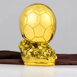 Novo troféu Ballon d'Or Troféu Bola de Ouro de Futebol Trofei Calcio Jogador do Mundo MVP Fãs de Futebol Artesanato Lembrança Casa 225N