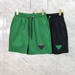 Herrbadkläder mode märke ny grön triangel standard swimtrunk casual fem minuter strandbyxor shorts män sommar tunn spo253k