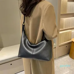 Bolsas de noite femininas casuais bolsa de ombro de couro de cor sólida designer de luxo underarm243e