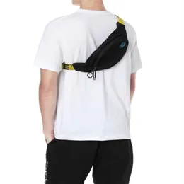 Varumärkesdesigner Mini Men Yellow Black Canvas Belt High Shoulder Bag Chest Påsar Multi Purpose Satchel Off Axel Bag Messenger216a