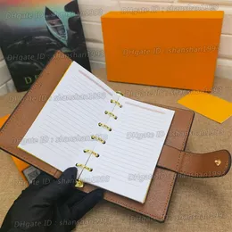 Stor skrivbordsagenda omslagsinnehavare Memo Planner Men Notebook Diary Luxury Designer Agenderas Protective Case Card Passport Holder Walle334V