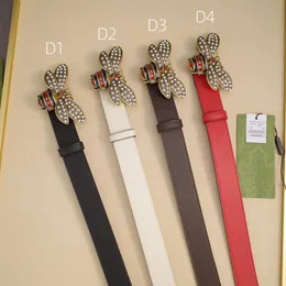 Мужские дизайнерские кожаные ремни с пряжкой в виде пчелы для женщин, пояс, ремни из натуральной кожи, женские роскошные ремни, ширина 2,5 см, 3 см, 4 см, 23996D