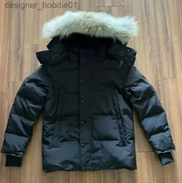 Mens Down Parkas Winter Men Down Jackets Real Coyote Fur Designer Homme Puffer Outdoor Windbreaker Outerwear Hooded Fourrure Manteau Canada Wyndham Coat Hiver Park